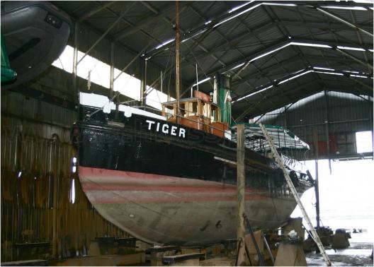 der Tiger im Trockendock