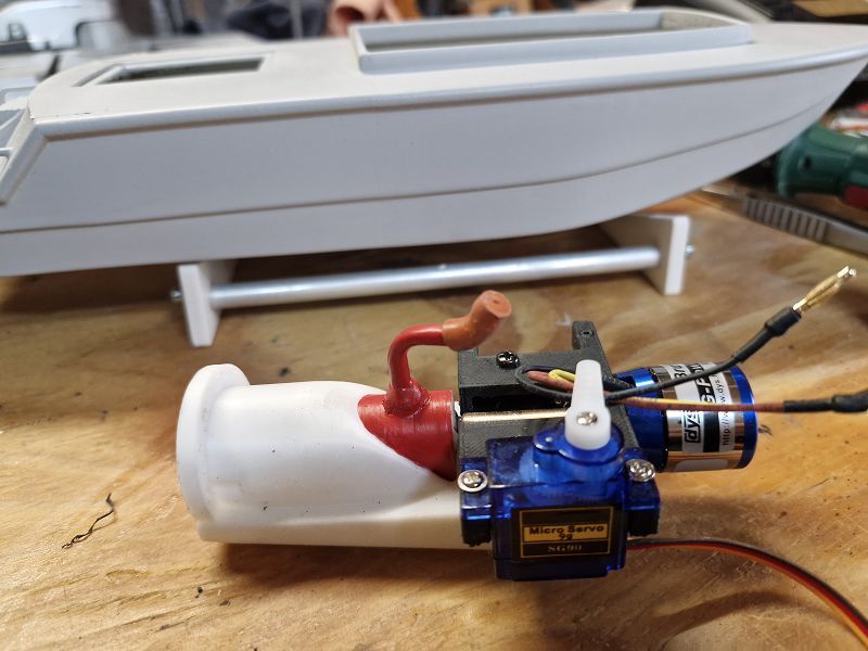 Der Hechtrumpf und Jetantrieb aus dem 3D-Drucker 