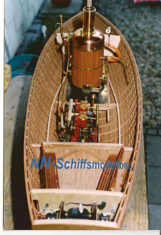 La Moette, Dampfbarkasse mit 2 Zylinder- Dampfmaschine (1996-1997)