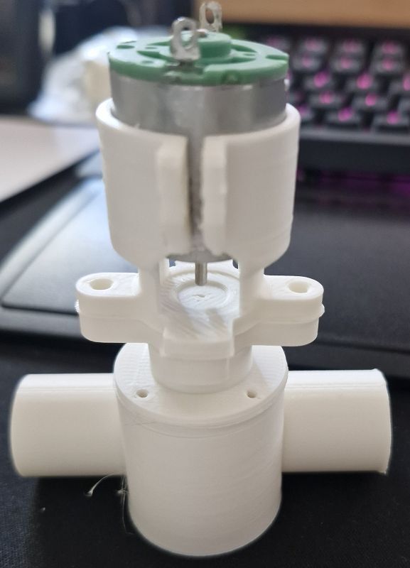 QSR 3D- Druckteile mit Motor