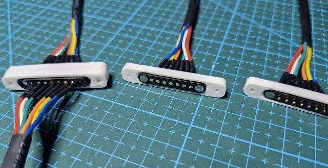 Magnetgoldkontakte mit 3D-Druckteil