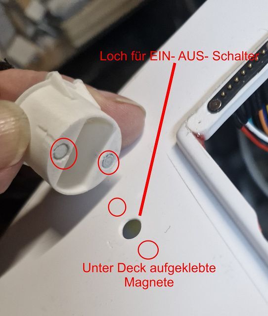 Domdeckel mit Magnete