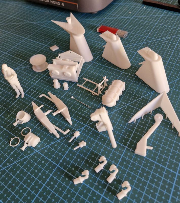 3D-Druck der Kleinteile für den Aufbau