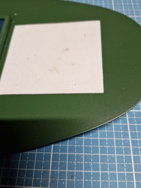 Die neue Abdeckung am Ruder, woe die Schleppwinde motiert wird