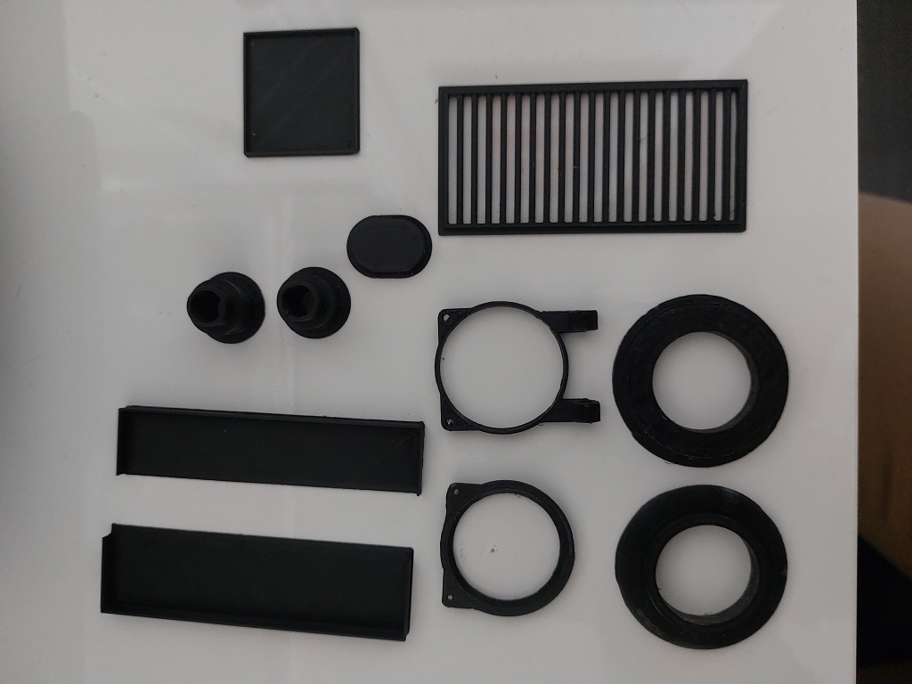 3D-Druckteile Gitter, Abdeckung, Deckel, Kaminsockel