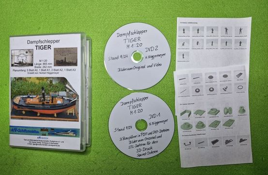 Planset mit 2 DVD und 3D-Druckübersicht