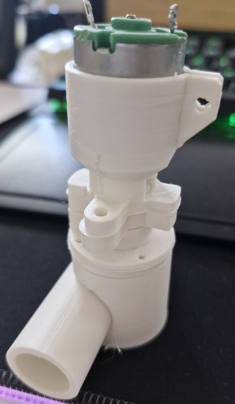 QSR 3D- Druckteile mit Motor