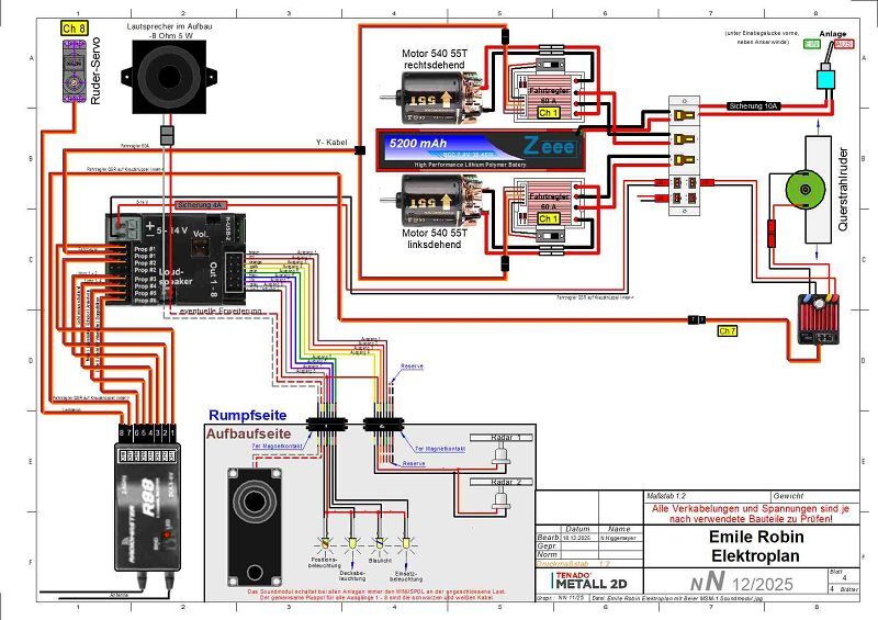 Der entgültige Elektroplan mit dem Baier Soundmodul MSM-1