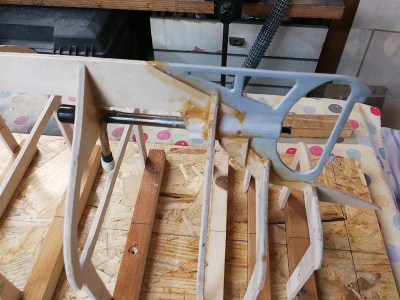 Spanten Sperrholz mit Wellen/Ruderlager 3D-Druck