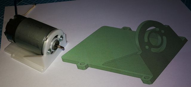 3D Druck, Motorhalter aus ABS