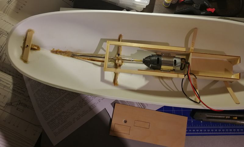 Motor-, Welle und Gerüsteinbau