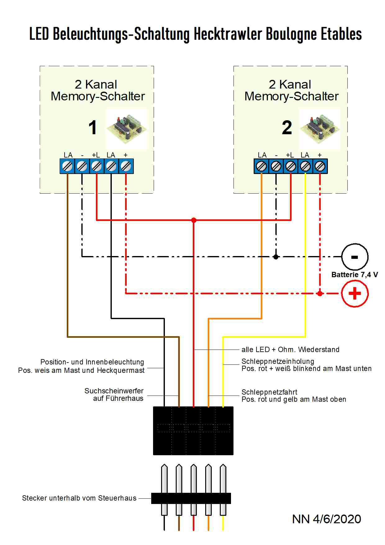 Schaltung Memoryschalter